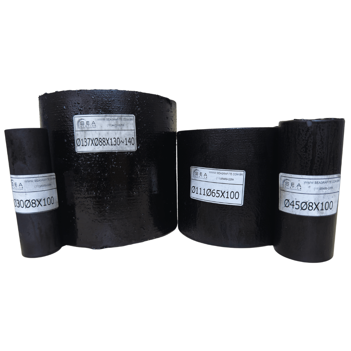 Buchas de grafite impregnando SEA